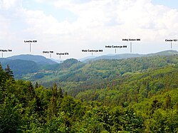 Panorama Slezských Beskyd