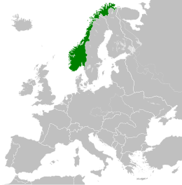 Reichskommissariat Norwegen - Localizzazione