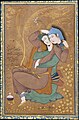 Deux amants par Reza Abbassi, vers 1625; Ispahan, Iran 1630