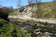 River Wharfe at Loup Scar Gorge 54°3′3.21″N 1°57′5.02″W﻿ / ﻿54.0508917°N 1.9513944°W﻿ / 54.0508917; -1.9513944