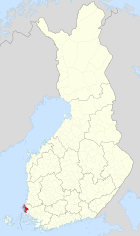 Lage von Uusikaupunki in Finnland