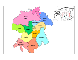 Städte und Gemeinden im Kreis Viljandi