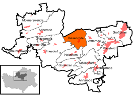 Kaart van Biesenrode