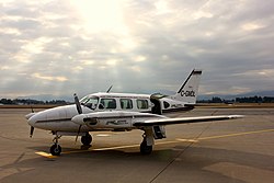 C-GMDL PA-31 Island Express Air flight to Victoria from Abbotsford on Aug. 12, 2013