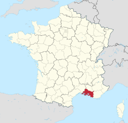 Bušdironas atrašanās vieta Francijā