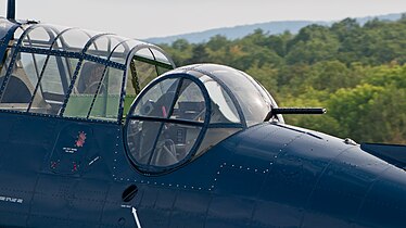 Dorsal gun turret on a Grumman TBM Avenger