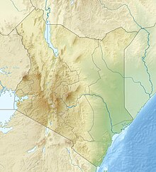 Reliefkarte: Kenia