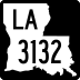 Louisiana Highway 3132 marker