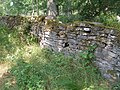 Средневековая стена в заповеднике Оттенбю, Оланд, Швеция