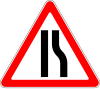 1.18.2 Narrowing of the road on the right