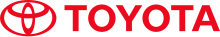 The Toyota logo with 3 overlapping ovals and the Toyota wordmark