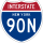 Interstate 90N marker