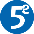 Logo de la Cinquième du 16 octobre 1999 au 6 janvier 2002.
