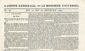 Выпуск 17—20 июля 1789 года