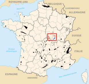 Carte des départements français.