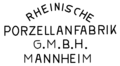 Bodenmarke Rheinische Porzellanfabrik GmbH, Mannheim