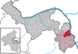 Läget för Nierstein i Landkreis Mainz-Bingen