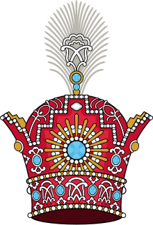 Pahlavi Crown of Imperial Iran (heraldry).svg