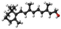 Stick model of retinol