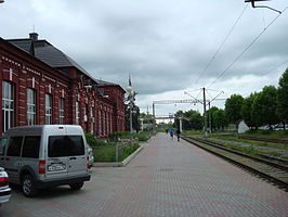 Het station in Beslan