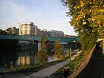 Le viaduc vu depuis Maisons-Alfort en 2013, après sa rénovation.