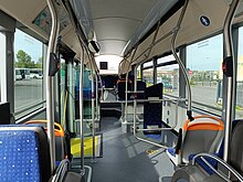 Photo de l'intérieur d'un autobus.