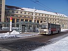 Autobus na bezplatné lince k hypermarketu Březhrad v Hradci Králové (2010)