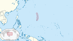 Ligging van die Noordelike Mariana-eilande