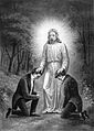 Image 9A depiction of Joseph Smith and Oliver Cowdery receiving Priesthood authority from John the Baptist (from Mormonism)