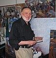 Robert Birmelin in his NYC studio, 2016.