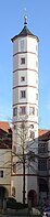 Schrotturm im Alten Gewerbeviertel in Schweinfurt (D)