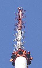 Four-bay batwing television broadcasting antenna, Germany