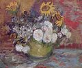 Vincent van Gogh Natura morta con rose e girasoli 1886