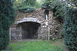 A replica of the grotto of Lourdes
