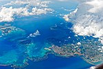石垣島、竹富島、小浜島の航空写真（2014年）