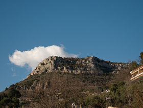 Vue du baou des Blancs depuis Vence.