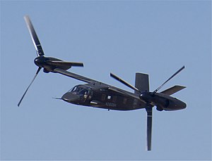 Bell V-280 v konfiguraci pro dopředný let