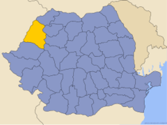 Letak Provinsi Bihor di Rumania