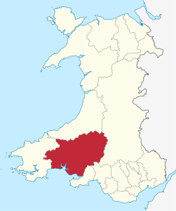 Carmarthenshire – Localizzazione