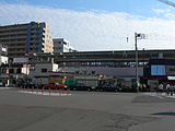 北口駅舎（高架化前） （2008年10月）