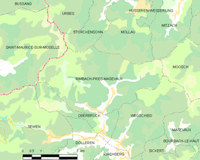 Poziția localității Rimbach-près-Masevaux