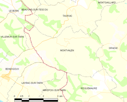 Montvalen – Mappa