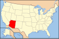 Image 12The location of Arizona in the United States (from Geography of Arizona)