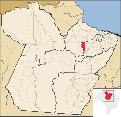 Localização de Oeiras do Pará no Pará