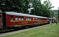 Restaurierter MITROPA-Speisewagen (Baujahr ab 1936) bei einer Sonderfahrt auf der Rennsteigbahn (2008)