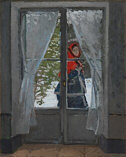 La Capeline rouge, huile sur toile de Claude Monet (1868, Cleveland Museum of Art). (définition réelle 11 652 × 14 500)