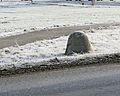 preußischer Viertelmeilenstein an der B 91 bei Theißen