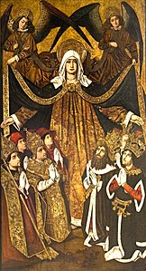 Mère de Dieu de la miséricorde par Bartolomé Bermejo et Martin Bernat, vers 1480 (Saragosse).