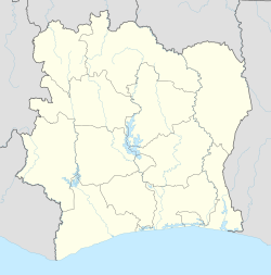 Mappa della Costa d'Avorio