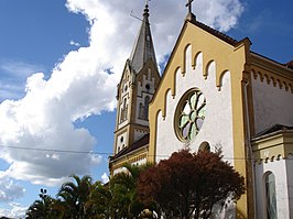 Katholieke kerk Nossa Senhora da Piedade in het centrum van Piedade do Rio Grande